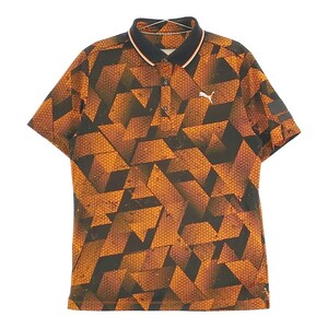 PUMA GOLF Puma Golf рубашка-поло с коротким рукавом общий рисунок orange серия XL [240101127922] Golf одежда мужской 