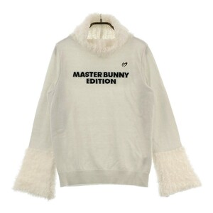 MASTER BUNNY EDITION マスターバニーエディション 2023年モデル ウール混ボアタートルネックニットセーター ホワイト系 2 [240101095309]