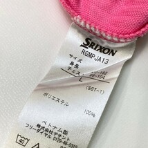 SRIXON スリクソン by DESCENTE 半袖ポロシャツ チェック ストライプ柄 ピンク系 L [240101090767] ゴルフウェア メンズ_画像4