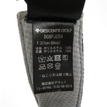 DESCENTE GOLF デサントゴルフ サンバイザー ブラック系 F(57-59cm) [240101130076] ゴルフウェア_画像6