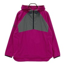 ADIDAS GOLF アディダスゴルフ FQ8456 ハーフジップ ウインドジャケット パーカー パープル系 M [240101122005] ゴルフウェア メンズ_画像1