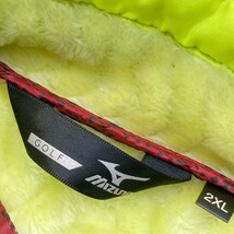 【1円】MIZUNO GOLF ミズノゴルフ 中綿 ジップジャケット ブレスサーモ 総柄 レッド系 2XL [240101121190]_画像3