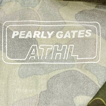 【1円】PEARLY GATES パーリーゲイツ ハイネック 長袖 インナーTシャツ 迷彩 カモフラ柄 カーキ系 4 [240101115942]_画像4