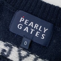 PEARLY GATES パーリーゲイツ ニット セーター ネイビー系 0 [240101093911] ゴルフウェア レディース_画像3