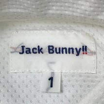 JACK BUNNY ジャックバニー 2021年モデル 長袖ポロシャツ ボタンダウン ホワイト系 1 [240101104576] ゴルフウェア レディース_画像5