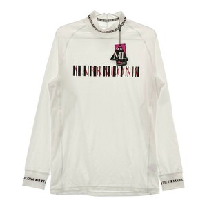 【新品】MARK&LONA マークアンドロナ 2023年モデル ハイネック 長袖Tシャツ ホワイト系 48 [240101116018] ゴルフウェア メンズ