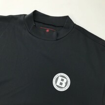 BRIEFING GOLF ブリーフィング 2023年モデル ハイネック 半袖Tシャツ ブラック系 M [240101105944] ゴルフウェア メンズ_画像3