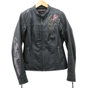 HARLEY DAVIDSON ハーレーダビッドソン 97057-11VW レザージャケット Blooming Sun ブラック系 XS [240101067514] バイクウェア レディース