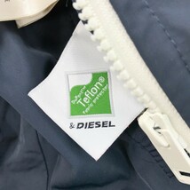 DIESEL ディーゼル フード付 ナイロンジャケット 裏メッシュ ネイビー系 M [240101113195] メンズ_画像5