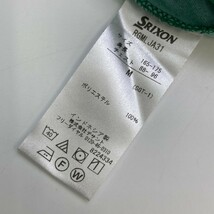 SRIXON スリクソン 半袖ポロシャツ デサント グリーン系 M [240101069652] ゴルフウェア メンズ_画像4