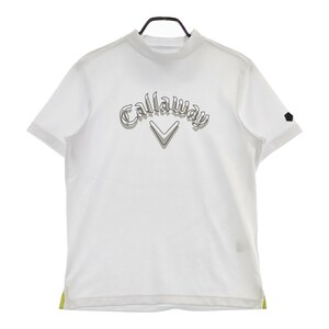 CALLAWAY キャロウェイ 2022年モデル ハイネック 半袖Tシャツ ホワイト系 L [240101126880] ゴルフウェア メンズ