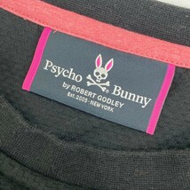 【1円】PSYCHO BUNNY サイコバニー 長袖Tシャツ ブラック系 L [240101108647]_画像5