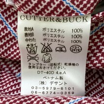 【1円】CUTTER&BUCK カッターアンドバック リバーシブル 中綿 ジップベスト グレンチェック柄 ブラック系 M [240101108855]_画像8