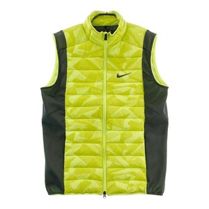 【1円】NIKE GOLF ナイキゴルフ ダウン ジップベスト イエロー系 L [240101116065]