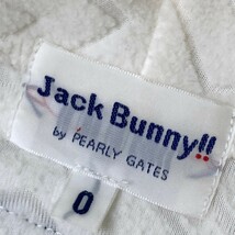 JACK BUNNY ジャックバニー フリース パーカー 総柄 ホワイト系 0 [240101129917] ゴルフウェア レディース_画像3