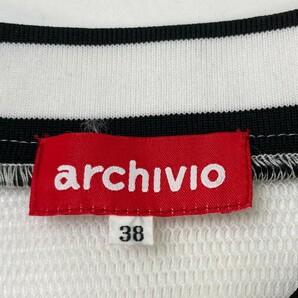 ARCHIVIO アルチビオ 2022年モデル メッシュ ジップジャケット ホワイト系 38 [240101134783] ゴルフウェア レディースの画像3