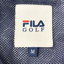 【1円】FILA GOLF フィラゴルフ 2WAY長袖ジャケット 総柄 ネイビー系 M [240101021325]_画像5