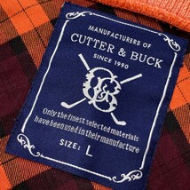 【1円】CUTTER&BUCK カッターアンドバック 裏起毛 ハーフジップ ニットセーター オレンジ系 L [240101114643]_画像5