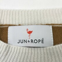 【1円】JUN&ROPE ジュン アンド ロペ ウール混 長袖ニット セーター ブラウン系 L [240101118104]_画像3