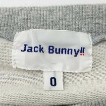 【1円】JACK BUNNY ジャックバニー 長袖 ニットセーター ロゴ 総柄 ブラック系 0 [240101122729]_画像3