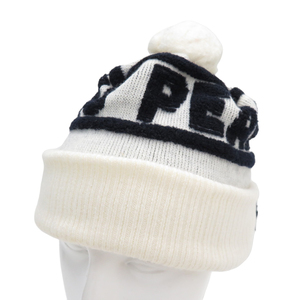 【1円】PEARLY GATES パーリーゲイツ ニット帽 ボンボン付 ホワイト系 FR [240101044960]