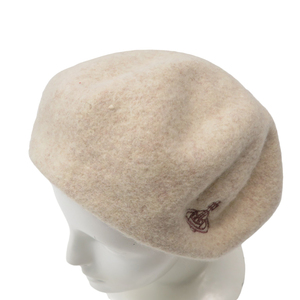 Vivienne Westwood ヴィヴィアン ウエストウッド ウール ベレー帽 ベージュ系 S-M [240101129286] レディース