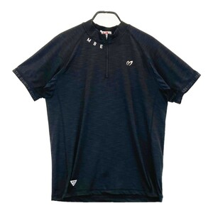 MASTER BUNNY EDITION マスターバニーエディション ハーフジップ 半袖Tシャツ ブラック系 5 [240101100838] ゴルフウェア メンズ
