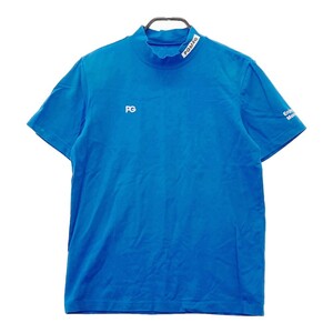 PEARLY GATES パーリーゲイツ 2022年モデル ハイネック 半袖Tシャツ ブルー系 4 [240101134608] ゴルフウェア メンズ