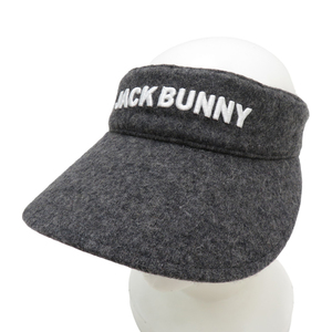 JACK BUNNY ジャックバニー ウール サンバイザー リボン グレー系 FR [240101139237] ゴルフウェア