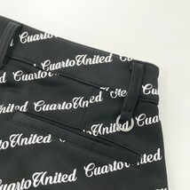 CUARTO UNITED クアルトユナイテッド 2021年モデル 裏起毛 ストレッチスカート ロゴ総柄 ブラック系 S [240001932993] ゴルフウェア_画像4