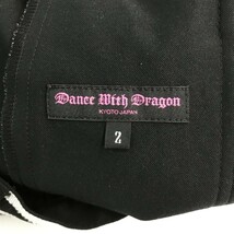 DANCE WITH DRAGON ダンスウィズドラゴン ラップスカート ニコちゃん スパンコール ブラック系 2 [240001944463] ゴルフウェア_画像5