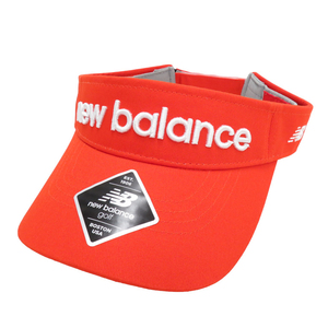 【新品】NEW BALANCE GOLF ニューバランスゴルフ ロゴ サンバイザー オレンジ系 FR [240101002314] ゴルフウェア