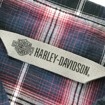【新品】HARLEY DAVIDSON ハーレーダビッドソン 半袖シャツ チェック ネイビー系 S [240001924550] バイクウェア メンズ_画像6