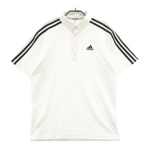 ADIDAS GOLF アディダスゴルフ 半袖ポロシャツ ボタンダウン ホワイト系 O [240001974386] ゴルフウェア メンズ