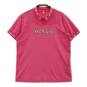 ARCHIVIO アルチビオ 襟付き半袖Tシャツ ピンク系 38 [240001943083] ゴルフウェア レディース