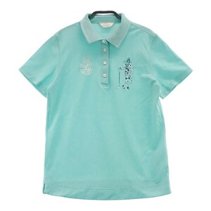 ADABAT アダバット 半袖ポロシャツ 刺繍 グリーン系 38 [240001943594] ゴルフウェア レディース