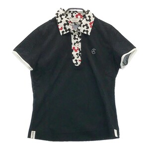 ADABAT アダバット 半袖ポロシャツ ブラック系 40 [240001944017] ゴルフウェア レディース