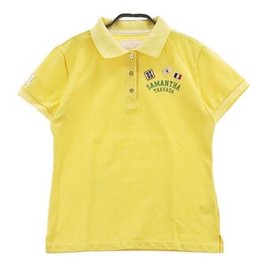 SAMANTHA THAVASA サマンサタバサ 半袖ポロシャツ UNDER 25 イエロー系 M [240001948386] ゴルフウェア レディース