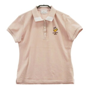 JUN&ROPE ジュン アンド ロペ 半袖ポロシャツ 刺繍 ピンク系 M [240001953920] ゴルフウェア レディース