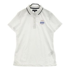 CALLAWAY キャロウェイ 半袖ポロシャツ ロゴ刺繍 ホワイト系 LL [240001954687] ゴルフウェア レディース