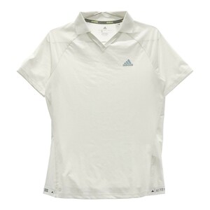 ADIDAS GOLF アディダスゴルフ 2022年モデル 襟付 半袖Tシャツ 総柄 ホワイト系 L [240101023828] ゴルフウェア レディース