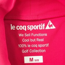 LE COQ GOLF ルコックゴルフ 2021年モデル ハイネック 半袖Tシャツ ピンク系 M [240101024058] ゴルフウェア レディース_画像6