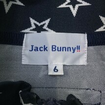 JACK BUNNY ジャックバニー 長袖ニットジャケット 星 総柄 ネイビー系 6 [240101138577] ゴルフウェア メンズ_画像3