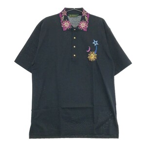 【美品】JUMBO OZAKI ジャンボオザキ 半袖ポロシャツ J's ブラック系 LL [240101141412] ゴルフウェア メンズ