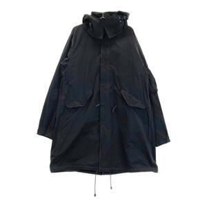 YOHJI YAMAMOTO POUR HOMME ヨウジヤマモト プールオム HP-C17-800 2WAYモッズコート 染め ブラック系 サイズ表記無し [240101139500]