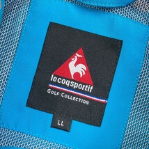 LECOQ GOLF ルコックゴルフ ハーフジップ 裏メッシュ 半袖ブルゾン ブルー系 LL [240101119711] ゴルフウェア レディース_画像5