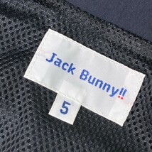 【美品】JACK BUNNY ジャックバニー 2022年モデル 裏メッシュ ジップジャケット ブラック系 5 [240101138922] ゴルフウェア メンズ_画像5