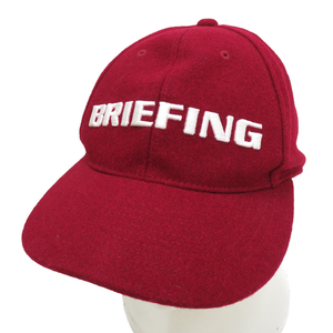 BRIEFING GOLF ブリーフィング キャップ レッド系 FREE [240101137987] ゴルフウェア