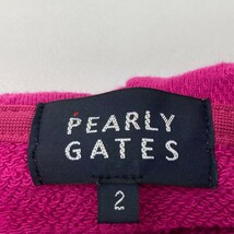 PEARLY GATES パーリーゲイツ 2023年モデル ジップパーカー 総柄 パープル系 2 [240101142979] ゴルフウェア レディース_画像3