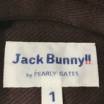 JACK BUNNY ジャックバニー 長袖ポロシャツ ボタンダウン 斜めストライプ柄 ブラウン系 1 [240001872871] ゴルフウェア レディース_画像6